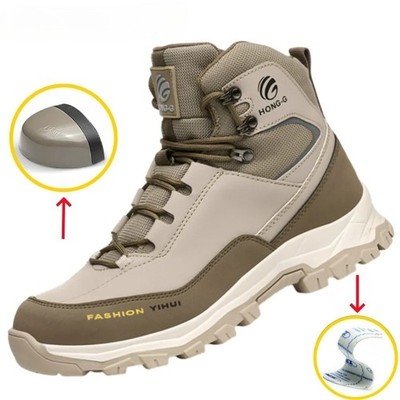 Anti-smash Anti-puncture Indestructible Sneakers Men Steel Toe Safety Work Shoes