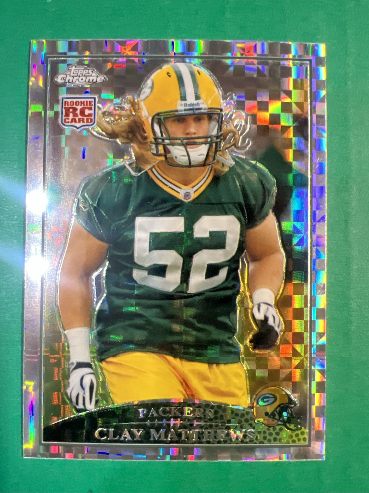 2009 Topps Chrome Clay Matthews Refractor Xfractor Rookie RC #TC133 Packers Mint