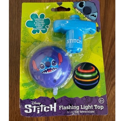 Disney Stitch Flashing Light Top Spinning Toy LED 4 Colors 30036STCH New NIP
