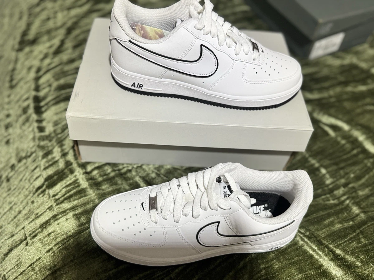 Preços baixos em Nike Air Force 1 Low White Black | eBay