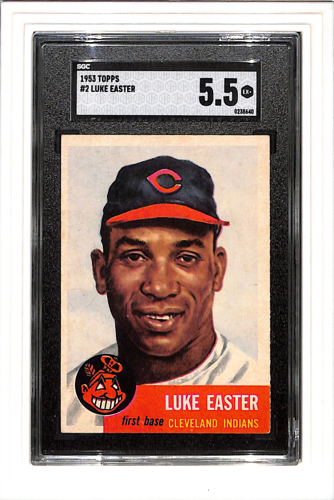 1953 Topps #2 Luke Easter SGC 5.5 SN 0238640