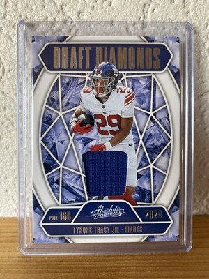 2025 Panini Absolut Tyrone Tracy Draft Diamonds Patch DDJ-TTR Giants