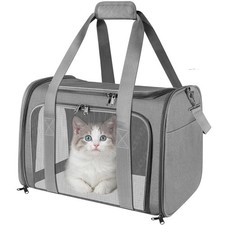 Pet Carrier for Small Dogs  Cats Up to 15 lbs   Collapsible Travel Carrier w...