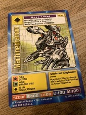 Digimon Machinedramon Mega Level 1st Edition Shreddies 1999