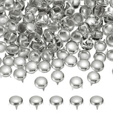 12mm Round Dome Rivet, 90 Pcs Metal Spike Spot Punk Stud, Silver Tone