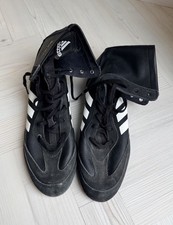 Adidas Box Hog Special Boxing Boots Black White Leather High Top UK Size 10