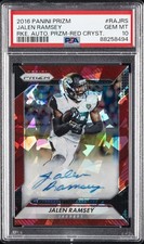 2016 PANINI PRIZM RC AUTO PRIZM RED CRYSTAL JALEN RAMSEY 45/75 PSA 10 AUTO