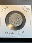 1927 S Hand Double Engraved Hobo Nickel SKULL ! Buffalo Skeleton Obverse Side !!