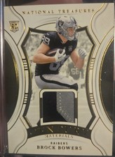 2024 Panini National Treasures Brock Bowers Century Materials Rookie Raiders /49