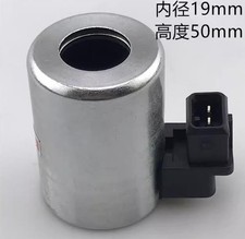 Excavator Solenoid Valve Coil Inner Hole 19mm Height 50mm DC24V / DC12V