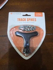 SofSole Track Spikes 1/4" Pyramid steel  14 Spikes  Wrench Included Fits NEW