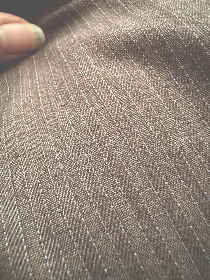 Chaqueta Blazer Merona Para Mujer Talla 22W Gris Con Pluma Azul Rayas Imitación Bolsillos Foto 4 de 4