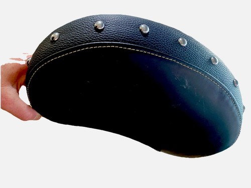 Genuine OEM Indian Chieftain Passenger Backrest Motorcycle Leather Studded Pad - Picture 3 of 6