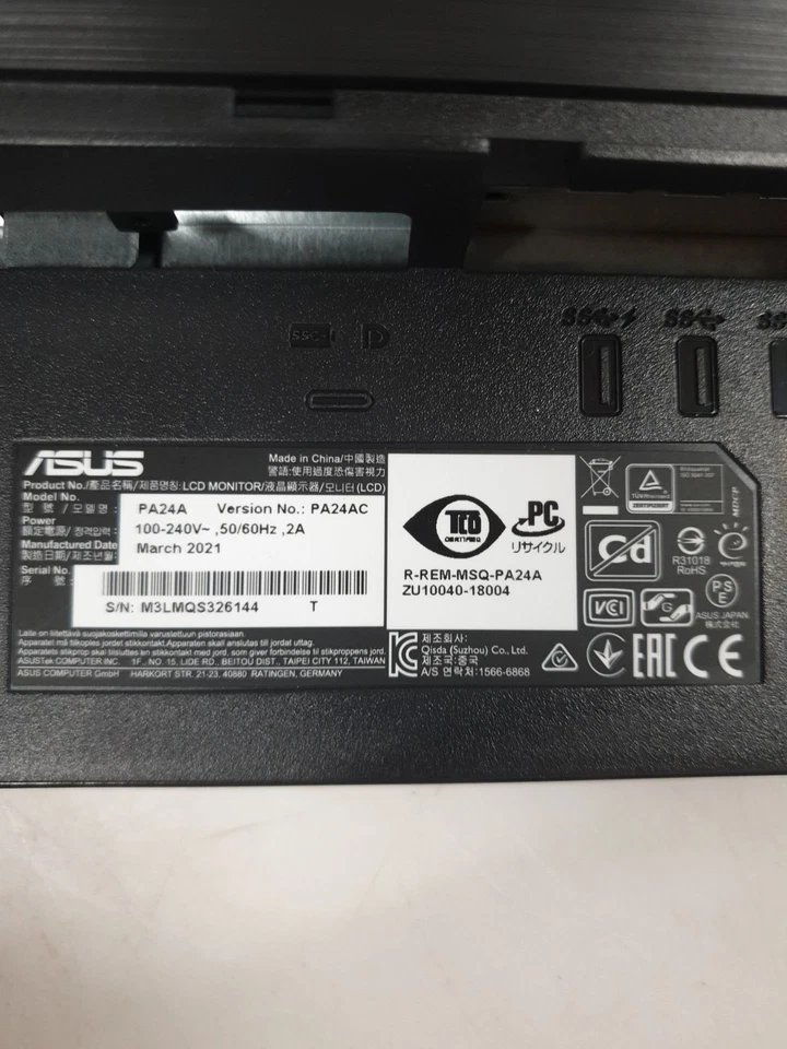 DEFEKT ASUS ProArt PA24AC - 24.1 Zoll WUXGA Professioneller Monitor - 16:10 IPS - Bild 4 von 4