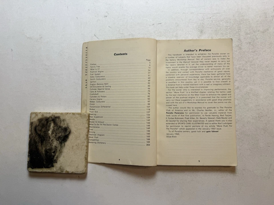 Porsche 356 356A 356B Carrera 1948-1960 Manual de servicio de reparación de taller Guía del motor Foto 3 de 4