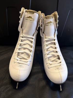 Lake Placid Whitney White Ice Skates Women's 9 New Without Tags