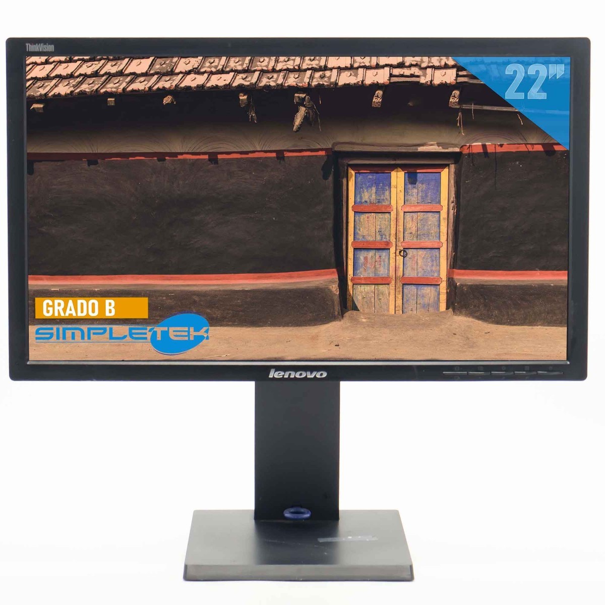 LENOVO T2220 SCHERMO MONITOR LCD DISPLAY 22" 16:9 CASSA PC VGA COMPUTER FISSO