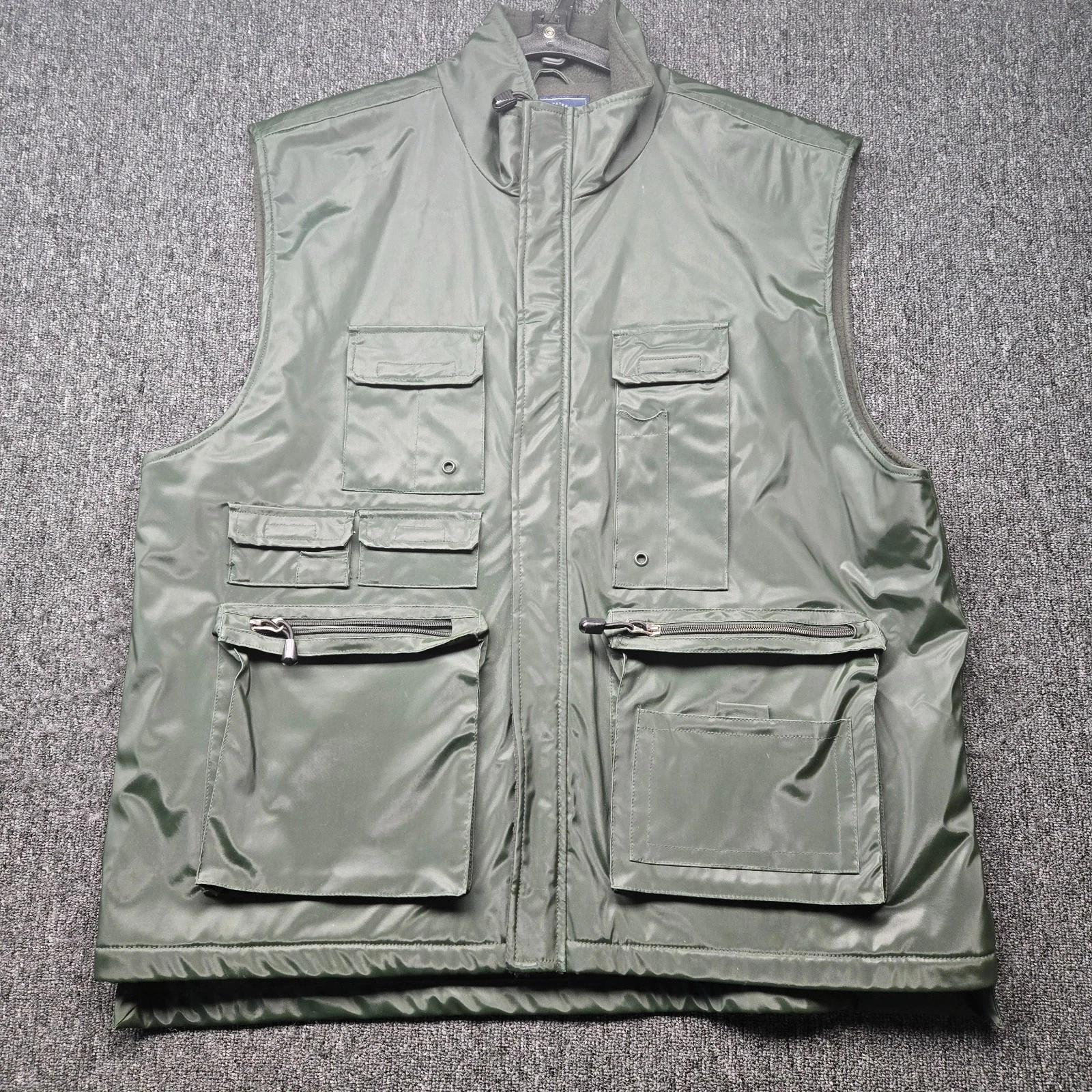 COMMON MAN Dale Waters Vest Men's L Green Hunting Fishing Outdoor Utility USA