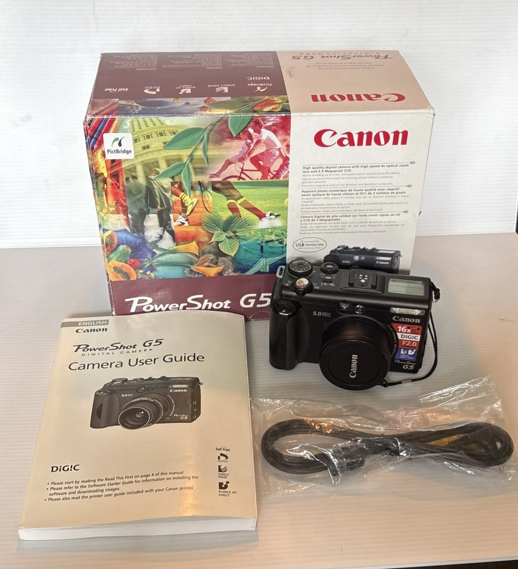 Canon PowerShot G5 Digital Cameras for Sale | Shop New & Used