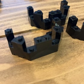 Lot Of 3 LEGO Black Turret Top 4x8x2 6080, 6090, 6073