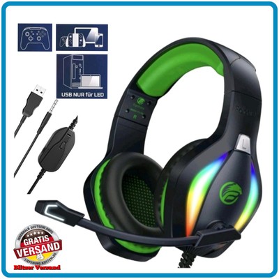 Fachixy FC100 Gaming Headset für PS4, PS5, PC, Xbox, Nintendo Switch, Gaming 