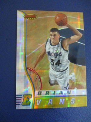 1996-97 Bowman's Best #R19 Brian Evans Atomic Refractor Orlando Magic SSP RC