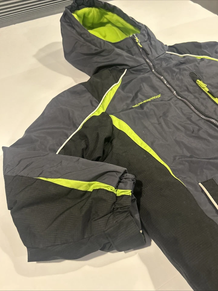 Chaqueta impermeable para niños talla pequeña chaqueta de invierno con doble cremallera Foto 4 de 4