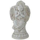Northlight 9.5IN Heavenly Gardens Distressed Ivory Cherub Pedestal Garden Statue