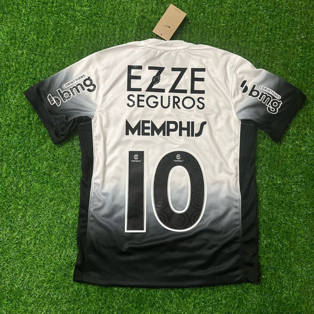 Memphis Depay 10 Corinthians Jersey 2024 Size XL Retro Football