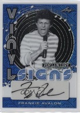 2022 Leaf Metal Pop Century Vinyl Signs Blue Mojo /6 Frankie Avalon Auto k4s