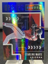 2020 Panini Absolute - Unsung Heroes Starling Marte #UH12 Blue
