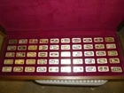 1970 FRANKLIN MINT PROOF STERLING SILVER INGOTS, BANKMARKED OF 50 STATES