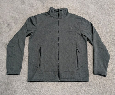 #ad The North Face Windwall Jacket Mens Sz Medium Gray Full Zip Softshell Outdoors $24.99