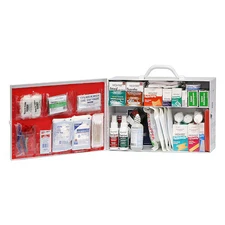 Medique 756Ansi First Aid Kit And Housing, Metal Cabinet, 56 Components, 75