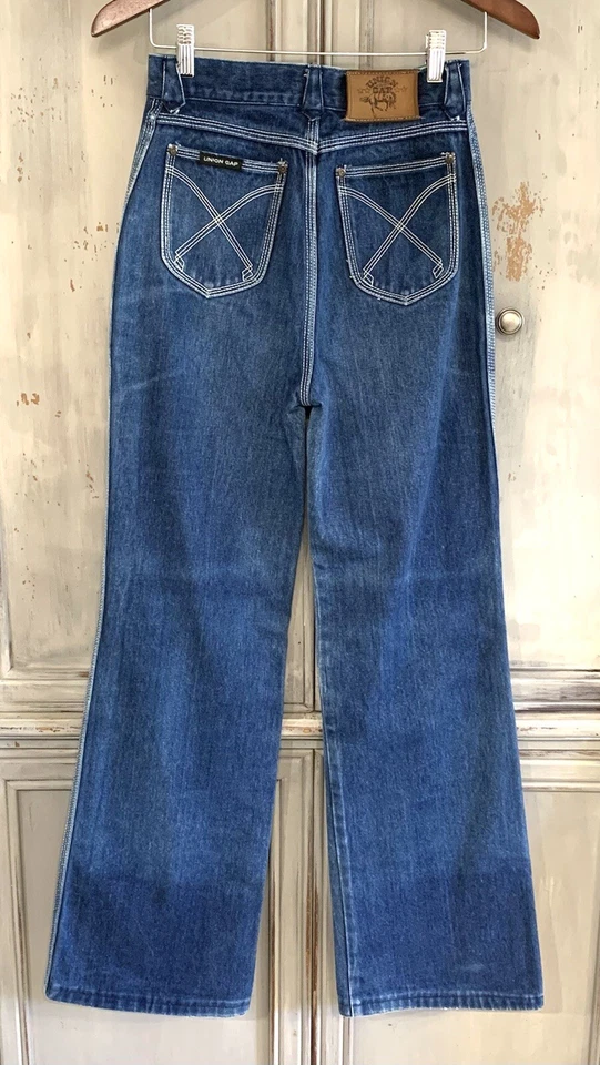 Union Gap de colección. Jeans acampanados cintura alta pierna ancha años 70 talla 25x30,5 Foto 2 de 4