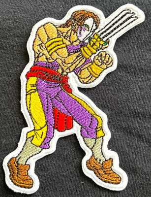 STREET FIGHTER embroidered badge VEGA figure patch ryu mortal
