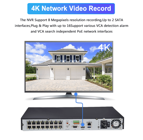Hikvision 12MP 16CH 4K 8MP ColorVu MIC Outdoor Security Camera CCTV System Kit - Picture 15 of 27