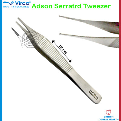 12" Dressing Tissue Forceps Tweezer Surgical Instrument Serrated