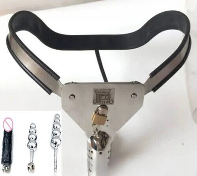 Male Stainless Steel Silicone Chastity Belt EMCC Cage Peni Ring with Detachable