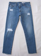 AG Adriano Goldschmeid Farrah High Skinny Ankle Jean Women Sz 28 AG-ed 8 yr L25