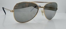 Vintage 093381 Gold Pilot Metal Sunglasses Frames Korea