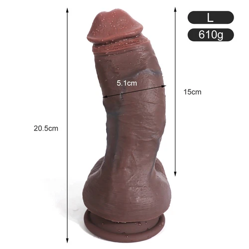 Thick-Dong-Liquid Silicone Realistic Huge Dildo-Cock Suction-Cup for Women US - Picture 7 of 7