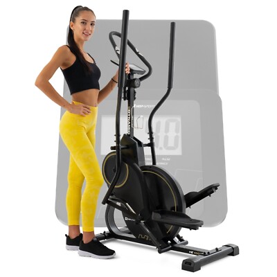Crosstrainer 2in1 Cross Stepper für Zuhause Trainingsgerät mit Trainingscomputer