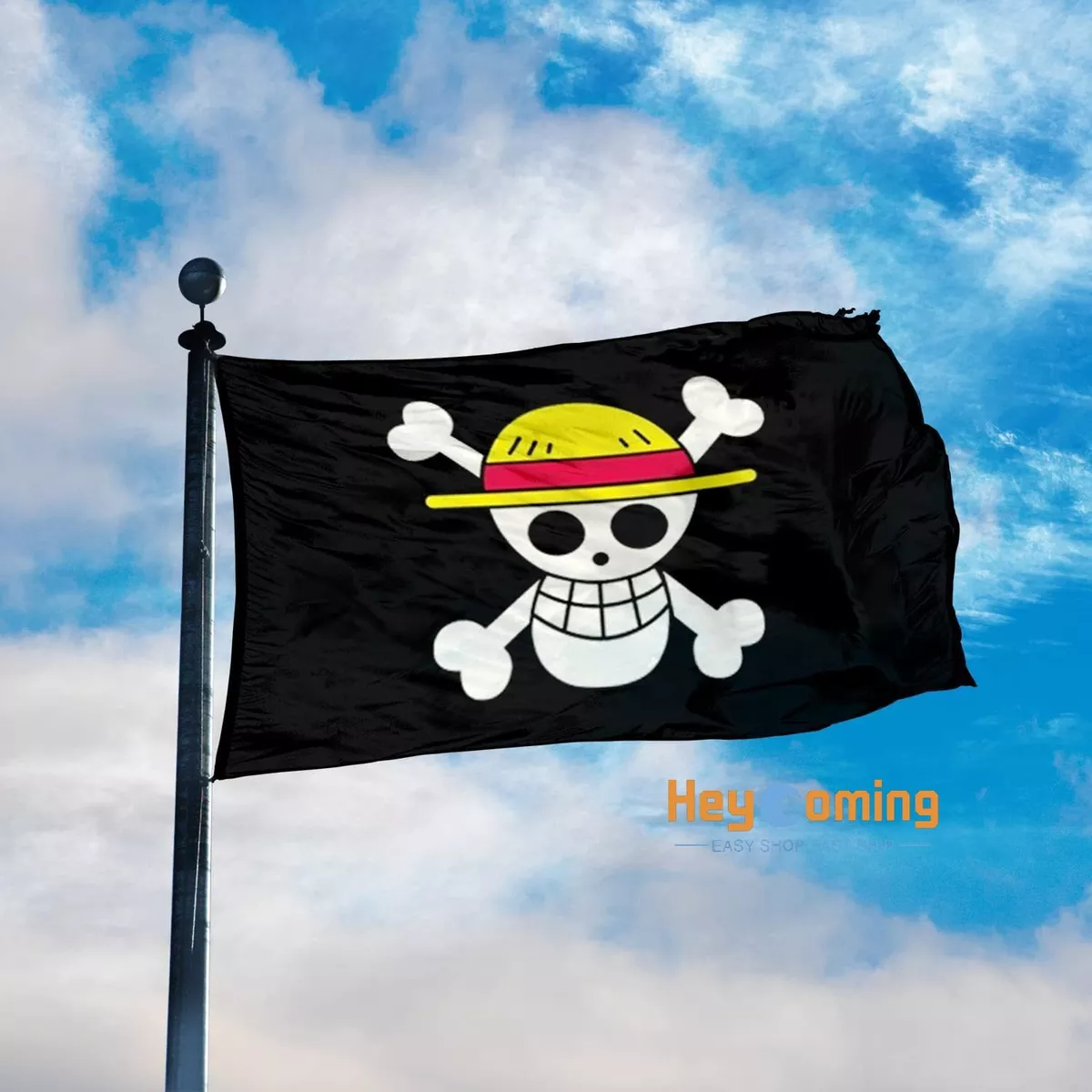 One Piece Monkey D. Luffy Jolly Roger Flags Large Skull Crossbones Pirate  Flag