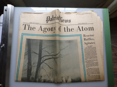 1979 THREE MILE ISLAND NEWSPAPER SPECIAL SECTION HARRISBURG PA AGONY OF THE ATOM