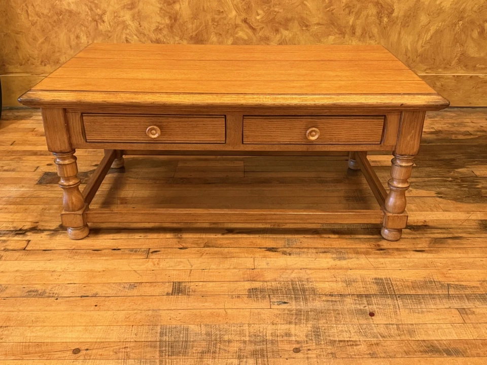 wooden coffee table - Image 4 of 4