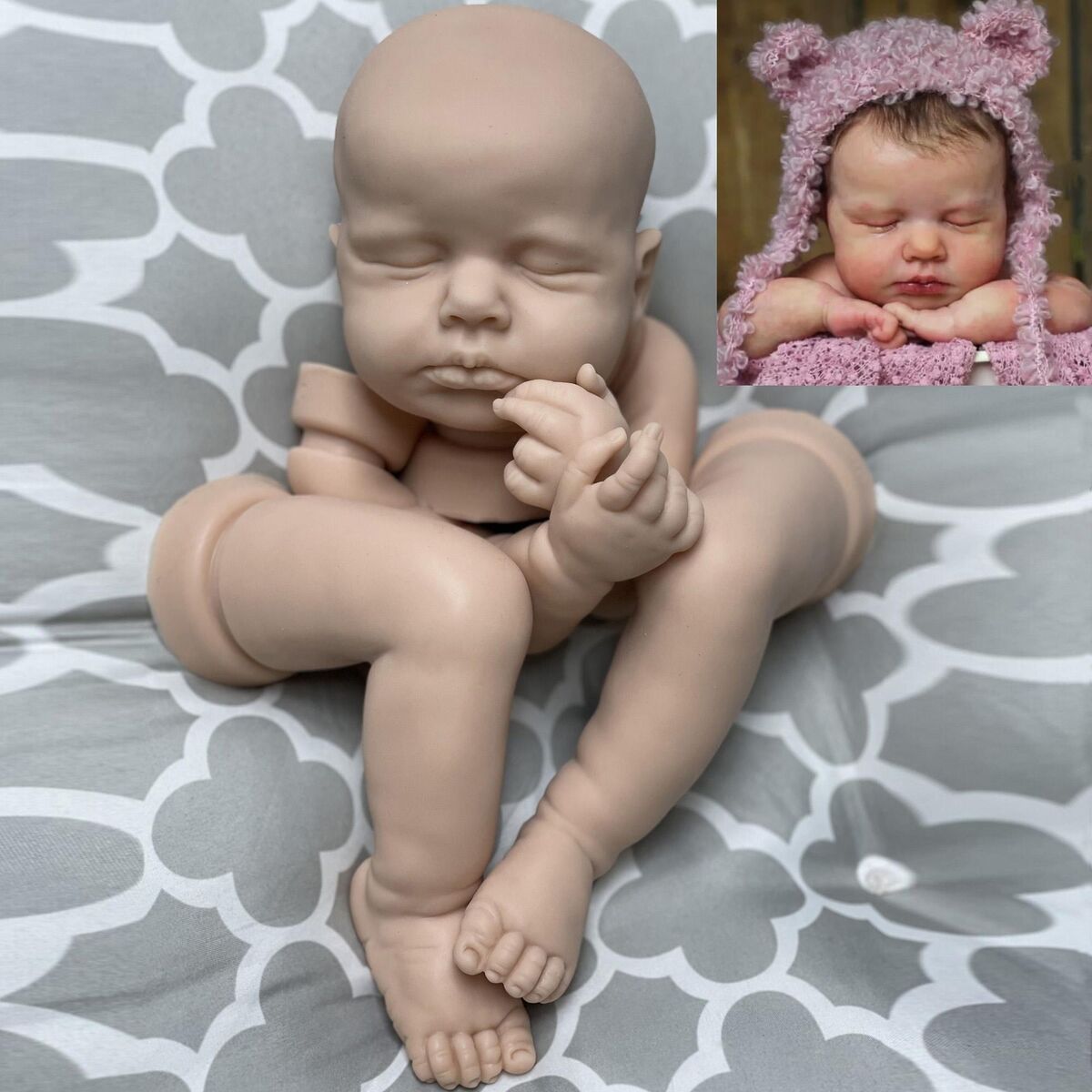 Full Silicone Reborn Baby Loulou  Reborn Loulou Solid Silicone