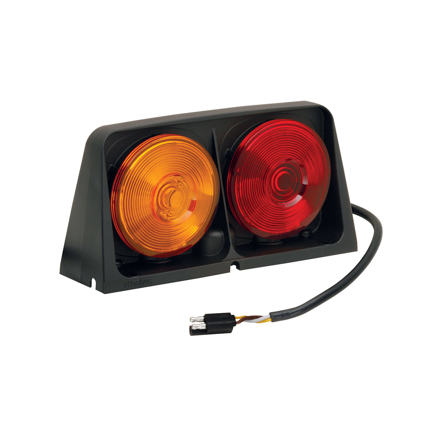 Wesbar Dual Left AG Light 3-Wire Plug Rear-Amber/Red 8260001