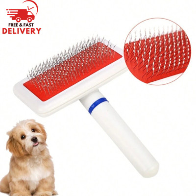 Pets Comb Dog Cat Hair Fur Grooming Slicker Rake Gilling Brush Quick Clean Shed