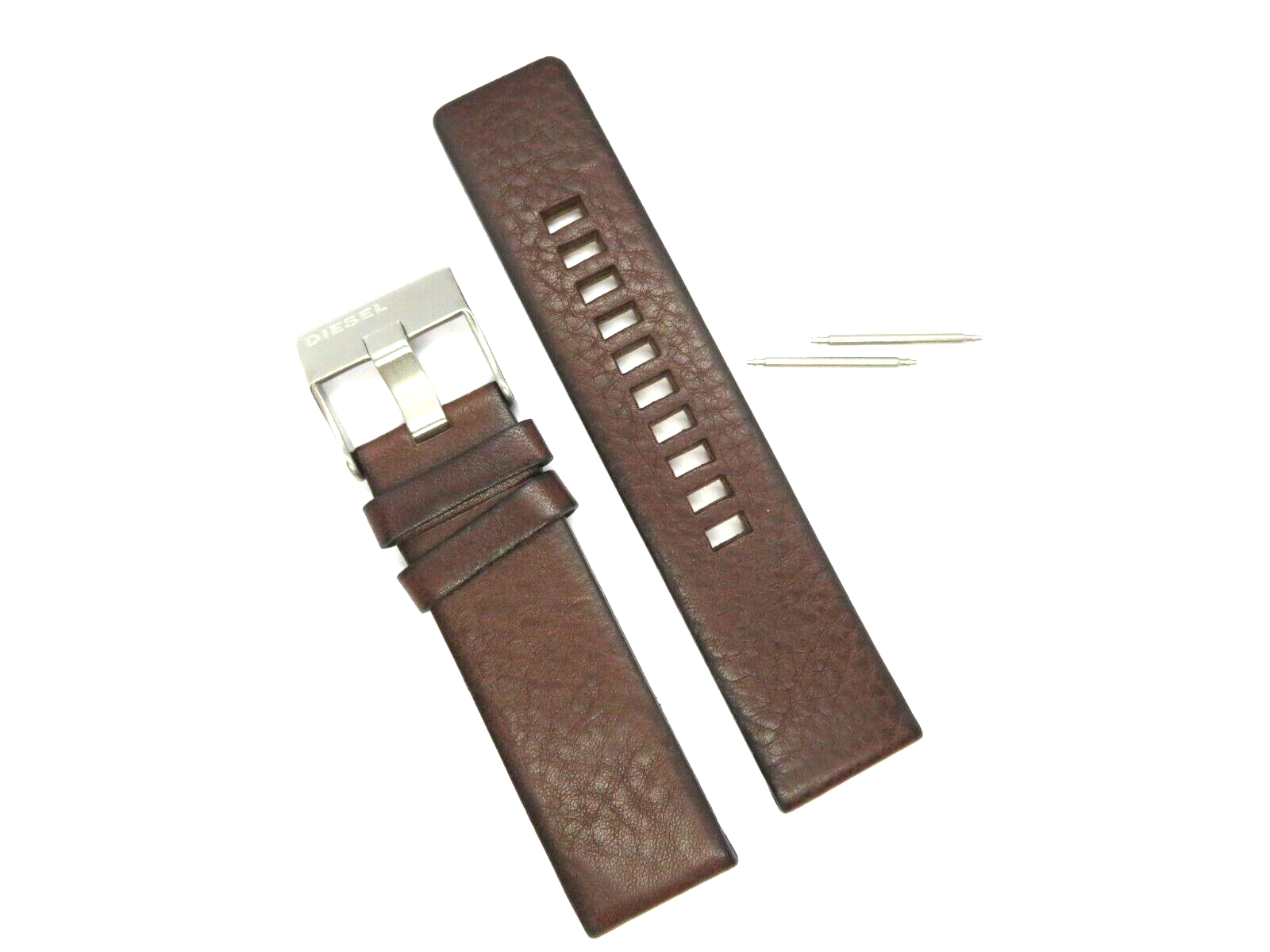 Diesel Original Replacement Leather Strap DZ1690 Watch Band Brown 24 mm Strap